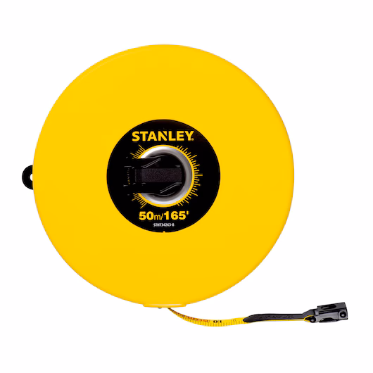 50 m (165 ft.) Fiberglass Yellow Long Tape