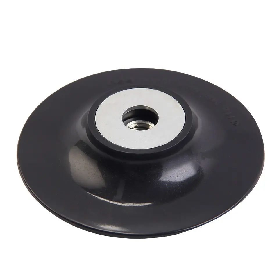 Plastic backing pad fiber disc